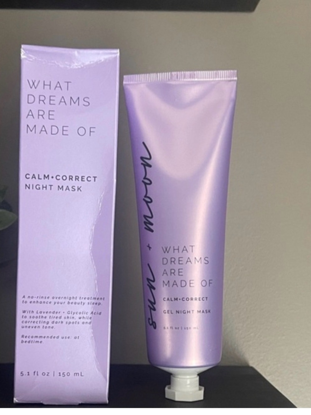 Sun and Moon What Dreams Are Made Of Calming Gel Night Mask Lavender 5.1oz